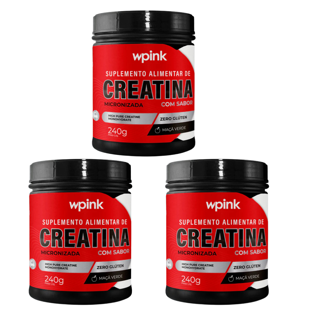 Combo 3 Creatina sem sabor - 240g – wp